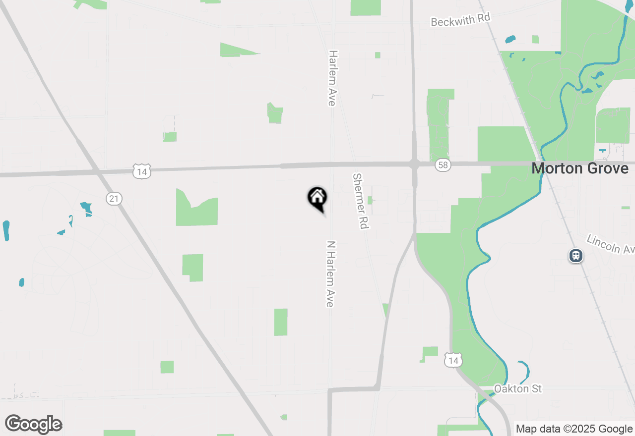 Map of 7226 W Greenleaf Street, Niles, IL 60714