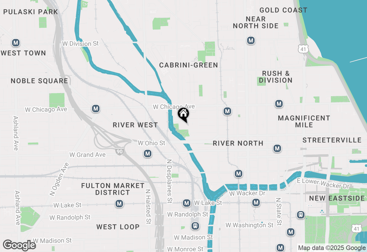 Map of 510 W Erie Street #1103, Chicago, IL 60610