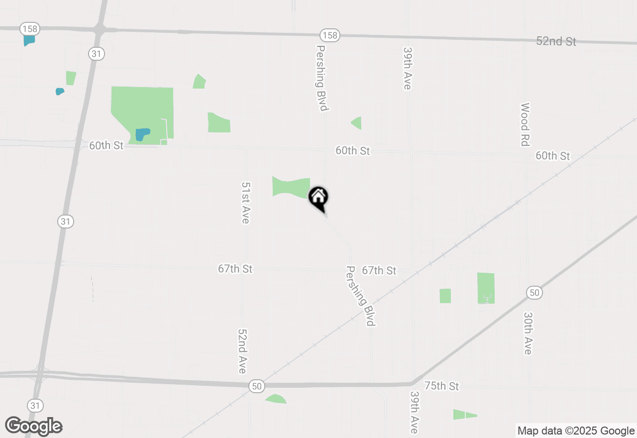 Map of 6338 Pershing Blvd, Kenosha, WI 53142