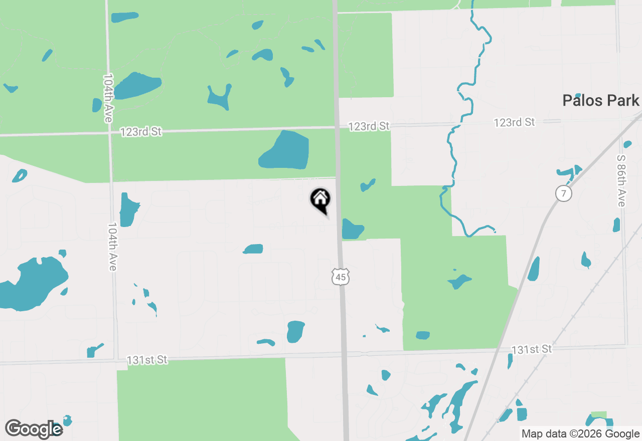 Map of 2 Wild Cherry Lane, Palos Park, IL 60464