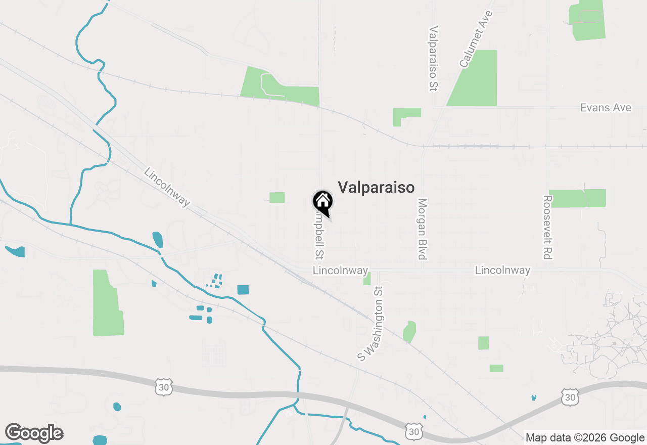 Map of 208 Campbell Street #107, Valparaiso, IN 46385