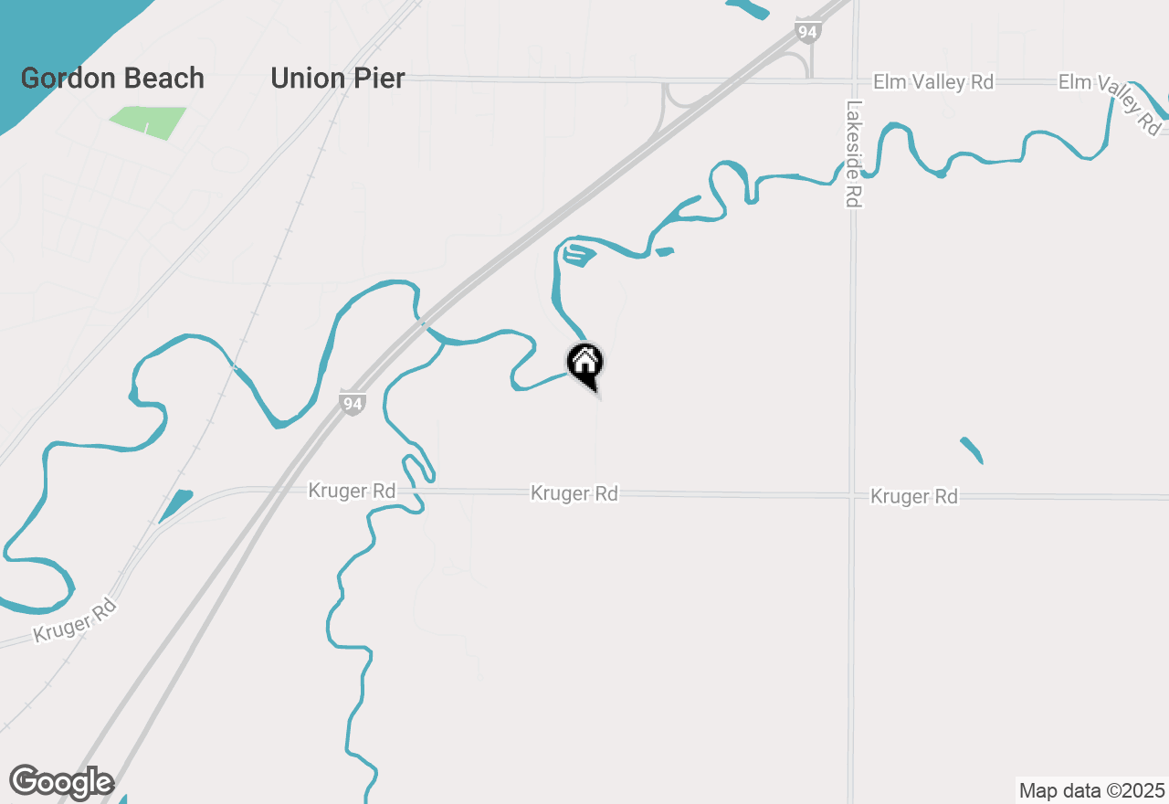 Map of 16740 Glassman Road, New Buffalo Twp, MI 49129