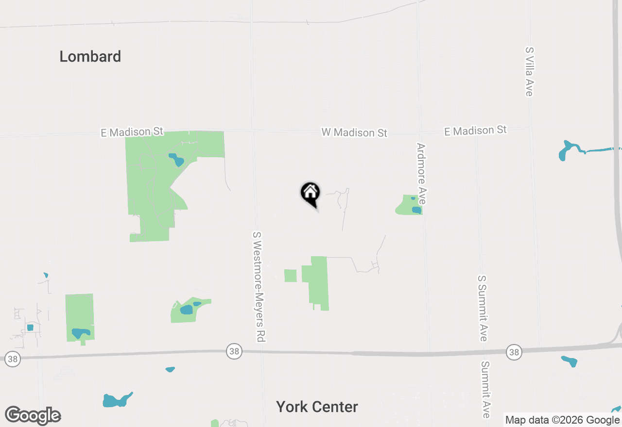 Map of 1153 S Cambria Lane, Lombard, IL 60148
