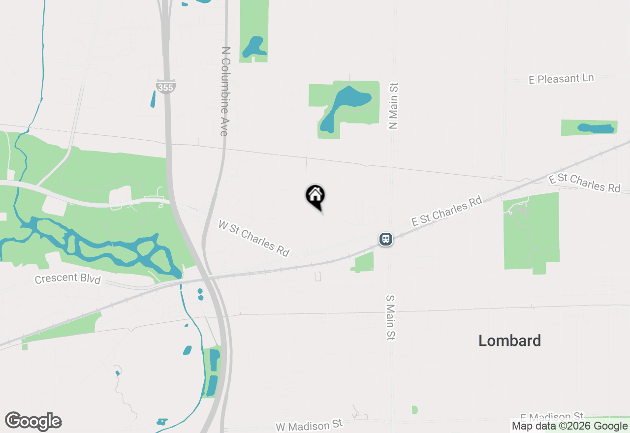 Map of 66 N Elizabeth Street, Lombard, IL 60148