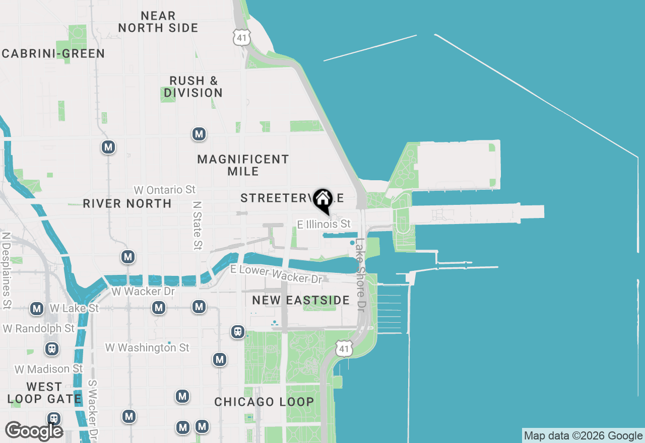 Map of 505 N Mcclurg Court #2906, Chicago, IL 60611