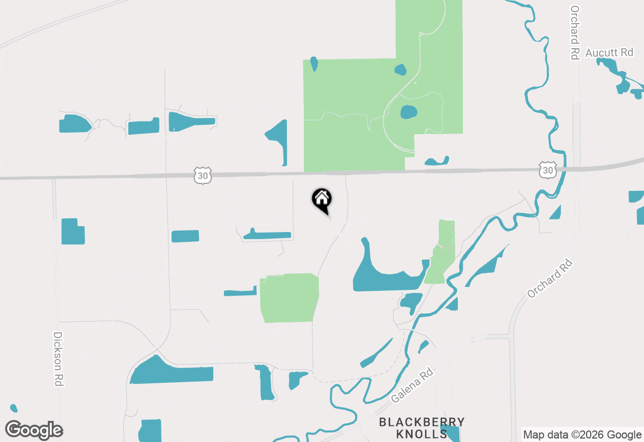Map of 2820 Troon Drive, Montgomery, IL 60538