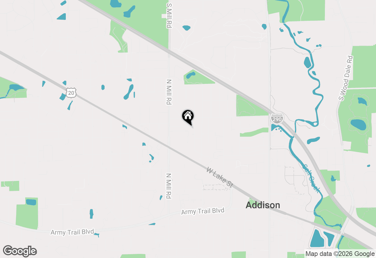 Map of 451 W Linda Lane, Addison, IL 60101