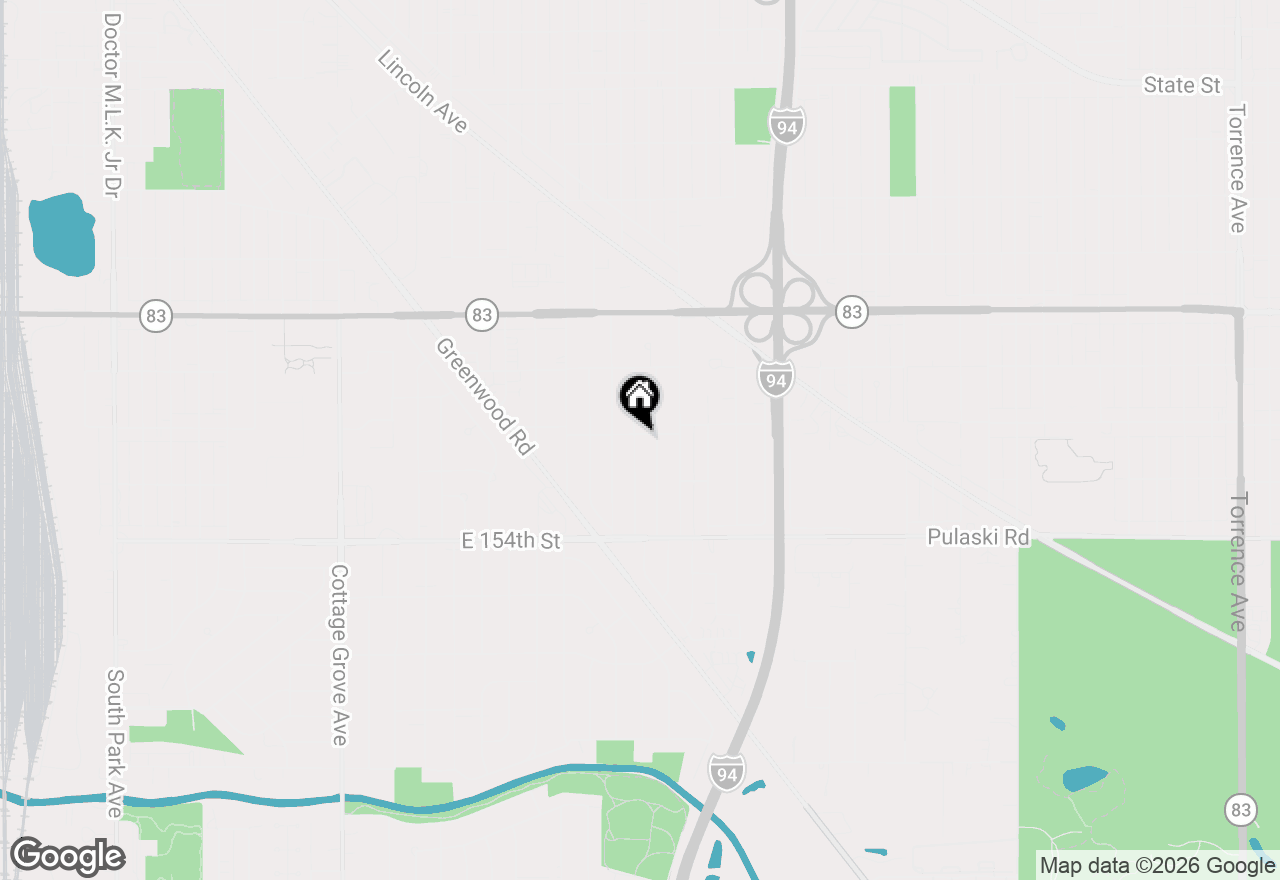 Map of 15201 Sunset Drive, Dolton, IL 60419