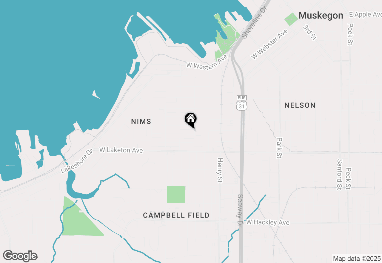 Map of 972 W Dale Avenue, Muskegon, MI 49441