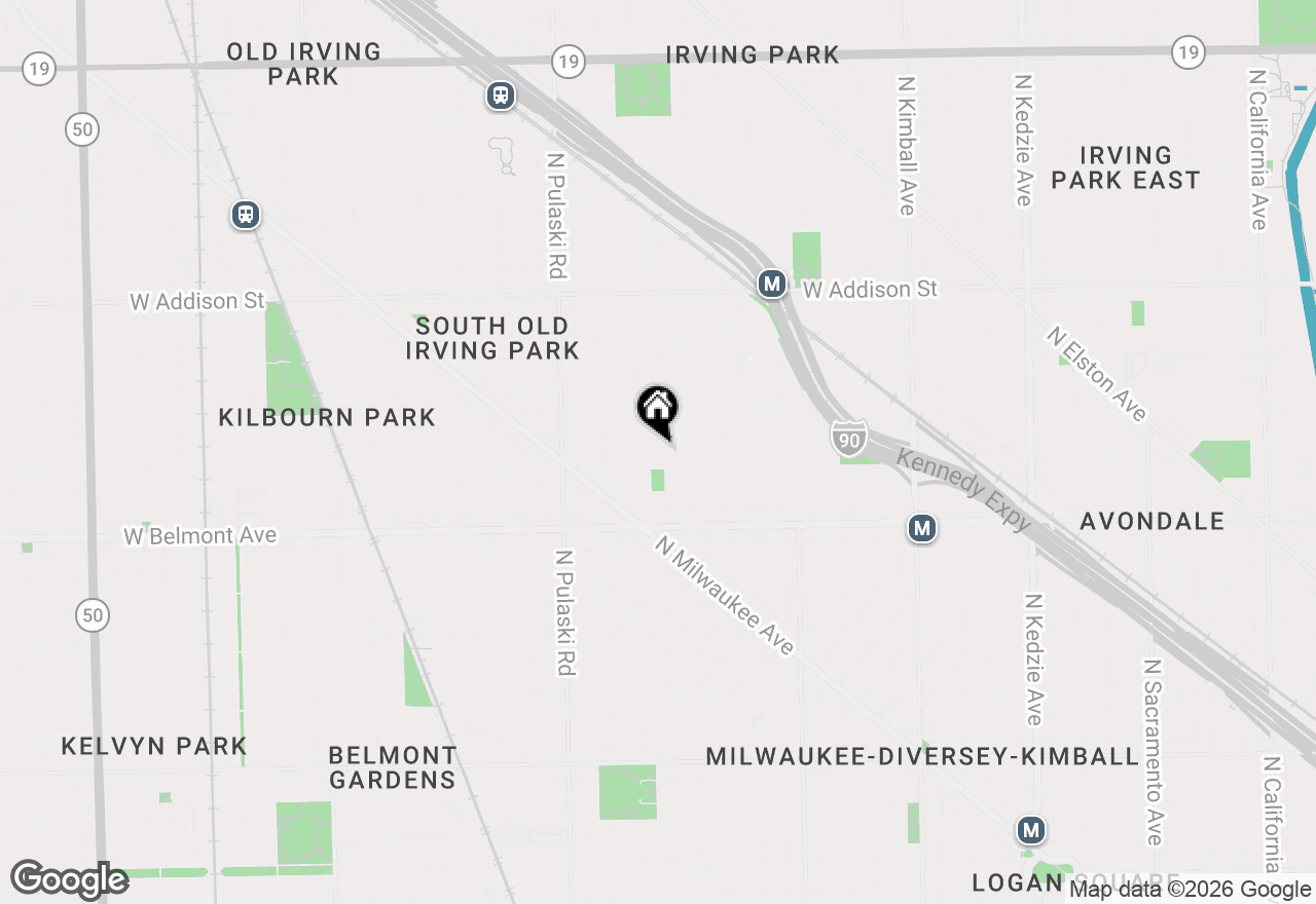 Map of 3317 N Avers Avenue, Chicago, IL 60618