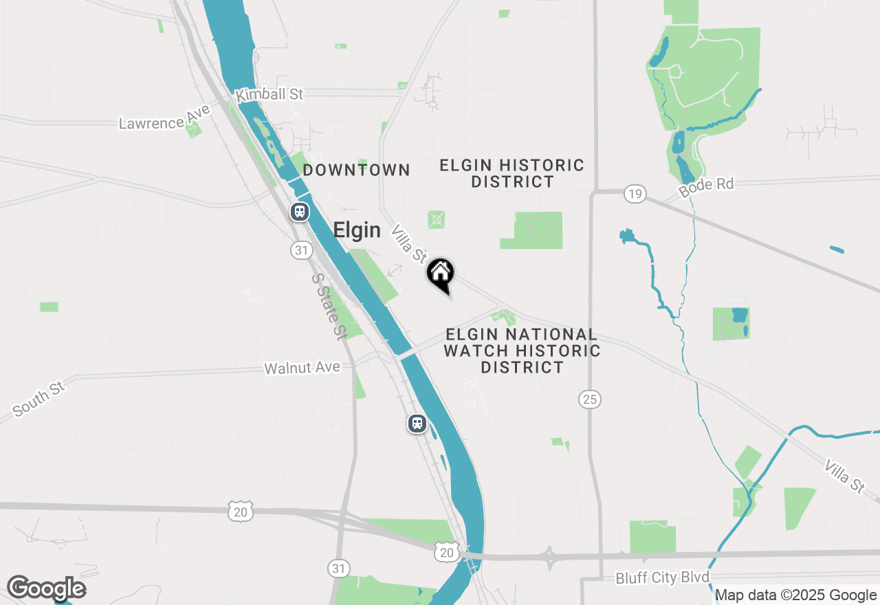 Map of 254 Michigan Street, Elgin, IL 60120