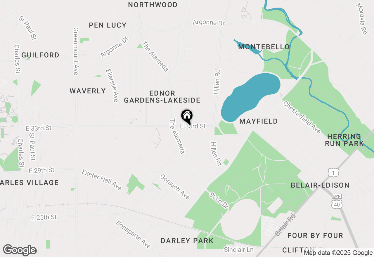 Map of 1609 E 33rd Street, Baltimore, MD 21218