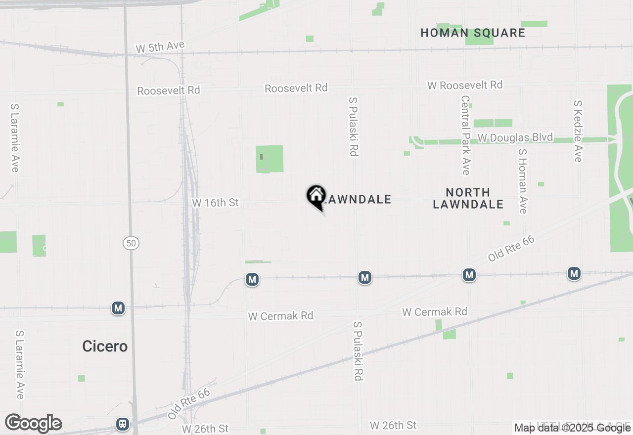 Map of 1635 S Kedvale Avenue, Chicago, IL 60623