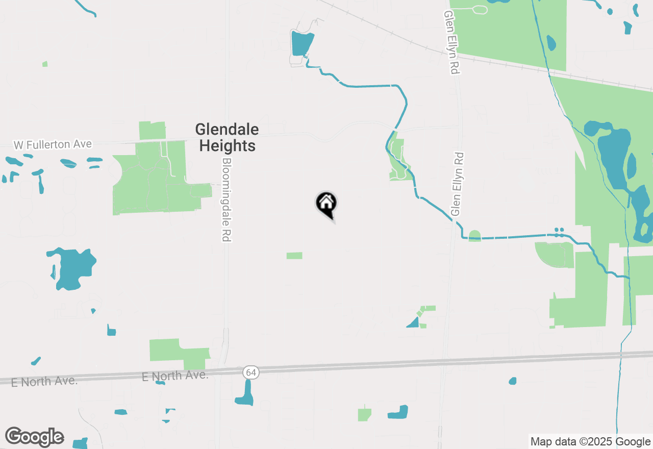 Map of 2N477 Bernice Avenue, Glen Ellyn, IL 60137
