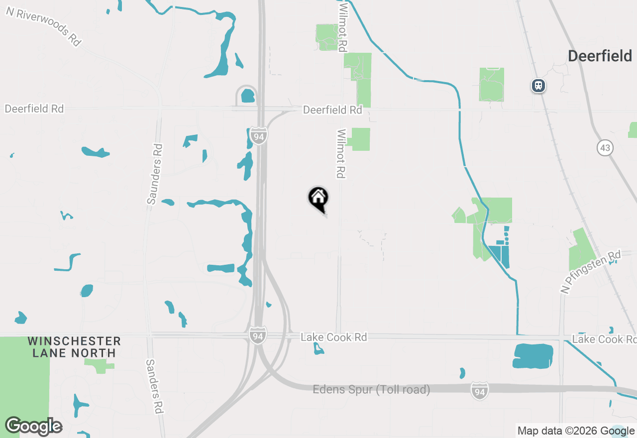 Map of (Address confidential), Deerfield, Illinois 60015
