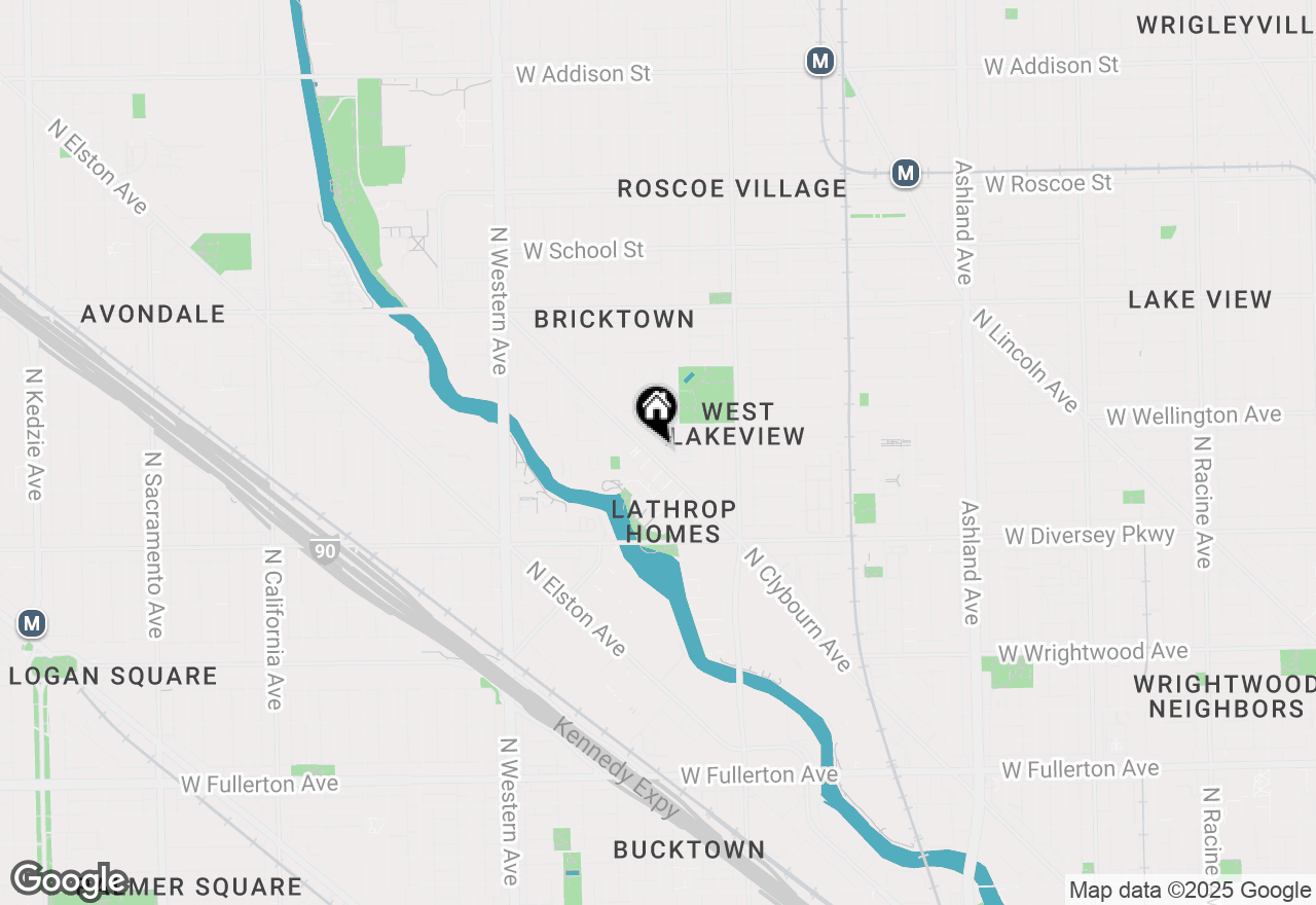 Map of 2933 N Clybourn Avenue #204, Chicago, IL 60618