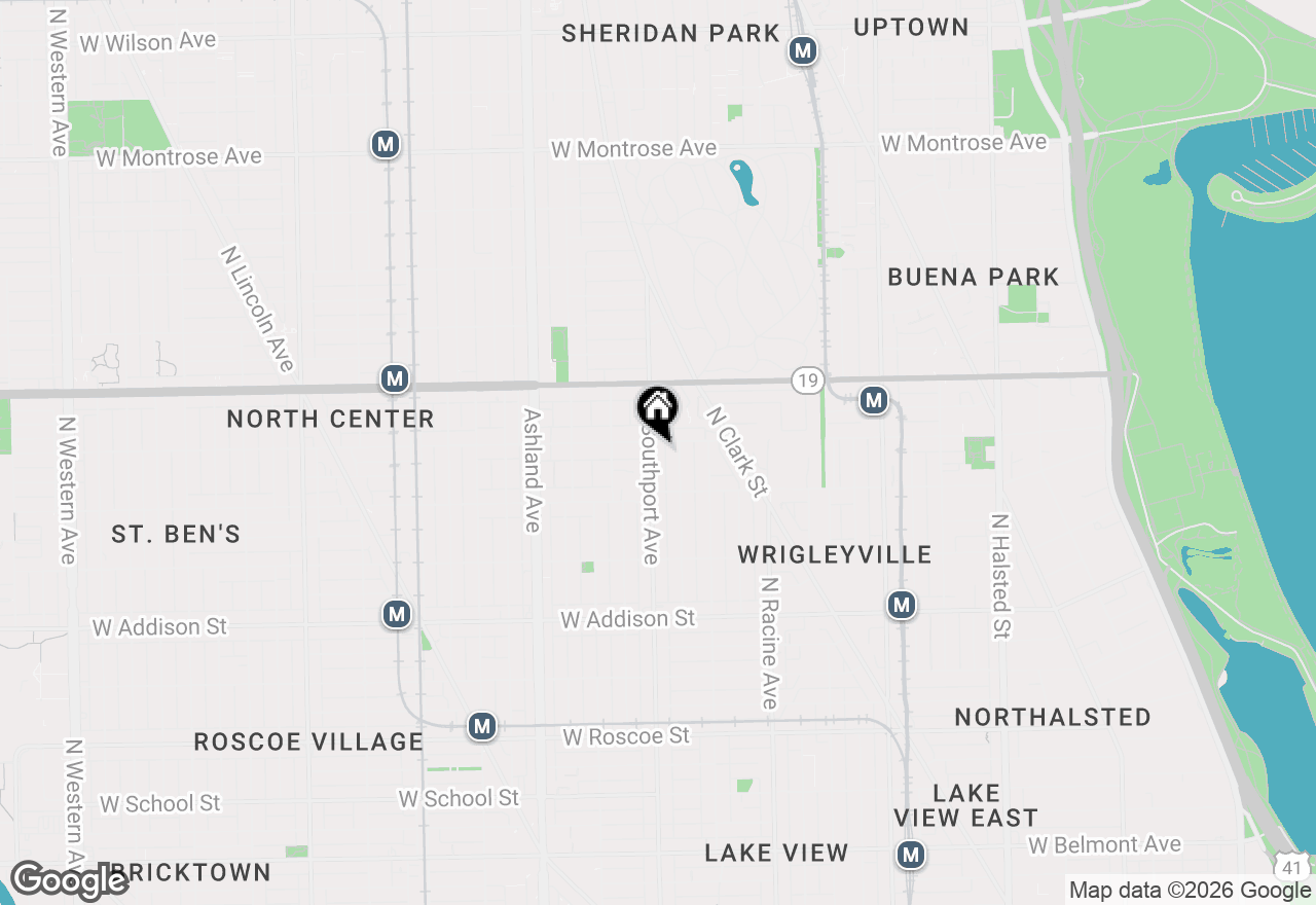 Map of 3851 N Southport Avenue #3R, Chicago, IL 60613