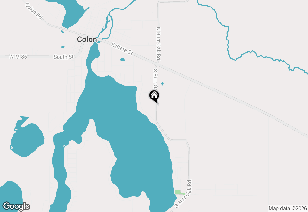 Map of 457 S Burr Oak Road, Colon, MI 49040