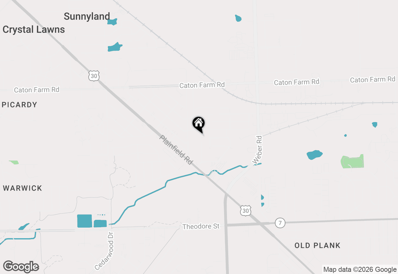 Map of 2117 Leness Lane, Crest Hill, IL 60403