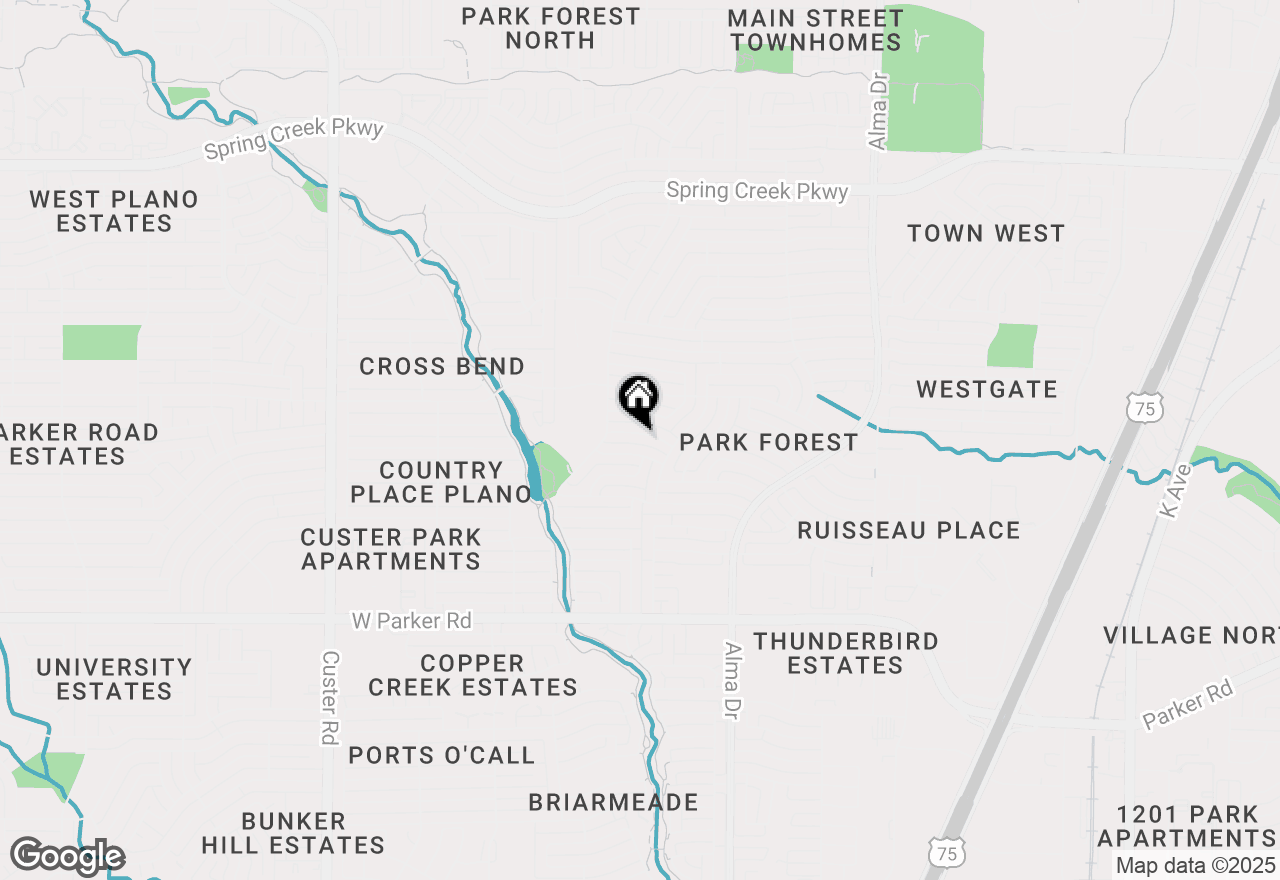Map of 1412 Natchez Drive, Plano, TX 75023