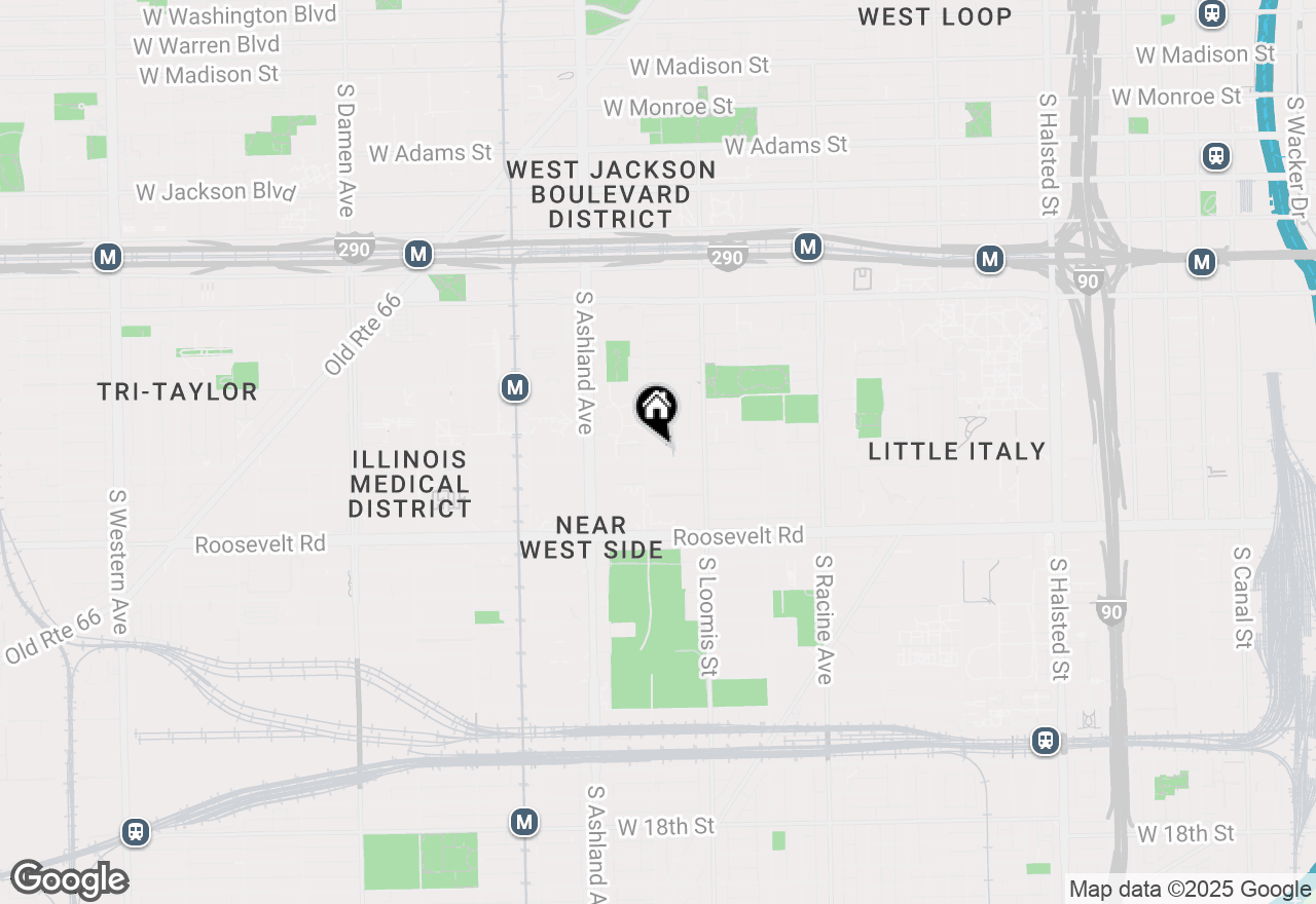 Map of 1448 W Taylor Street, Chicago, IL 60607