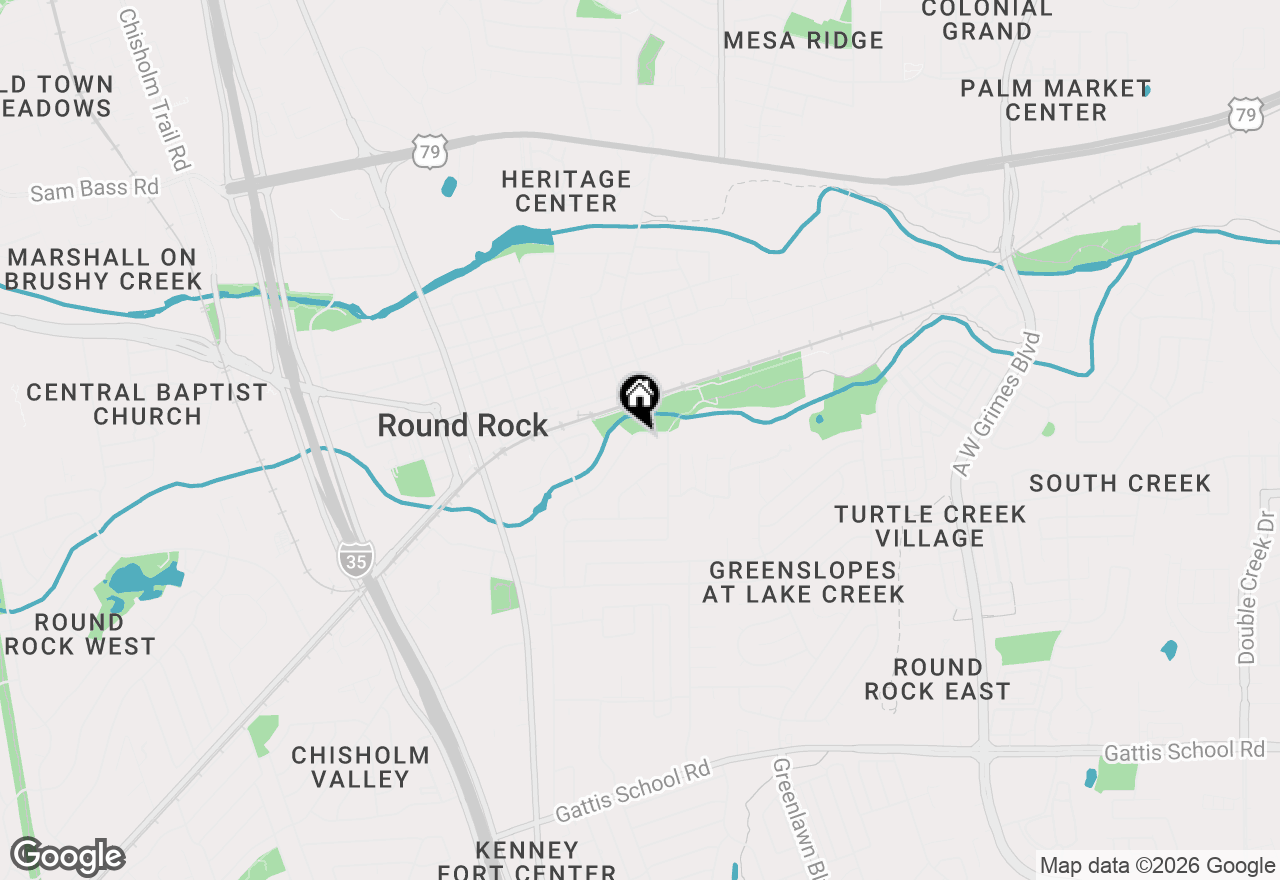 Map of 609 Deerfoot Dr, Round Rock, TX 78664