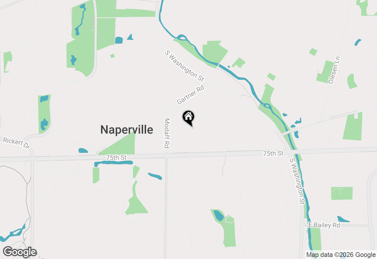 Map of 308 Tamarack Avenue, Naperville, IL 60540