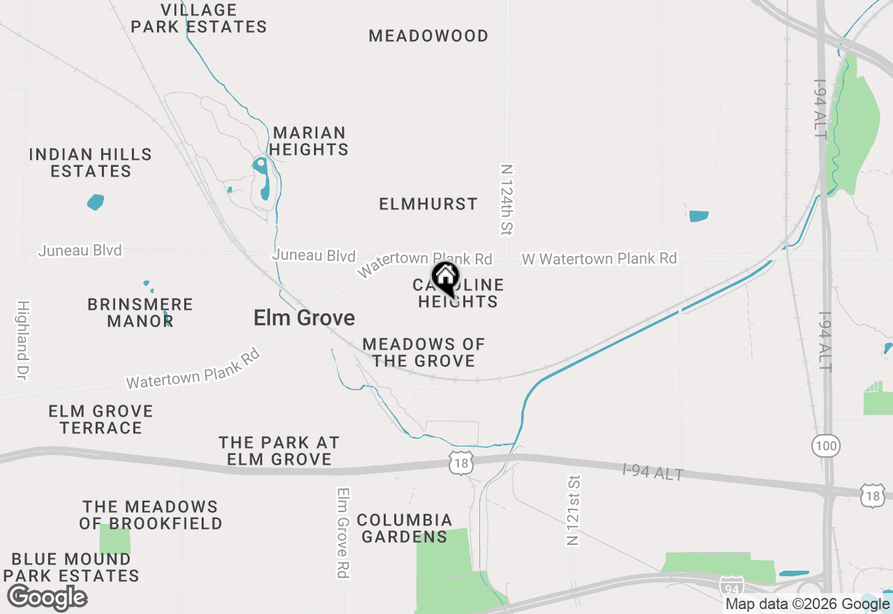Map of 1085 Longwood Ave, Elm Grove, WI 53122