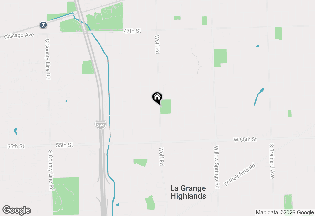 Map of 5224 Wolf Road, Western Springs, IL 60558