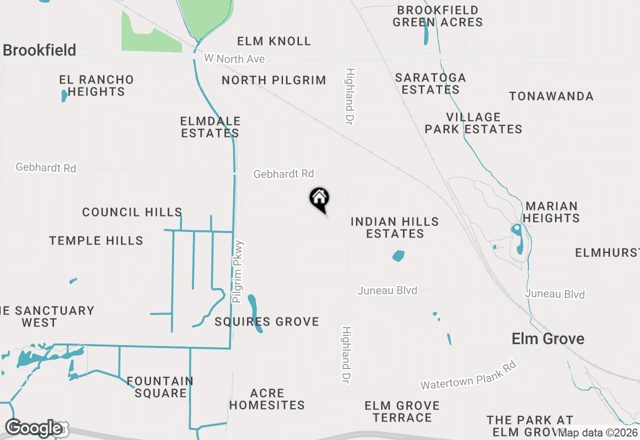 Map of 15025 Westover Rd, Elm Grove, WI 53122