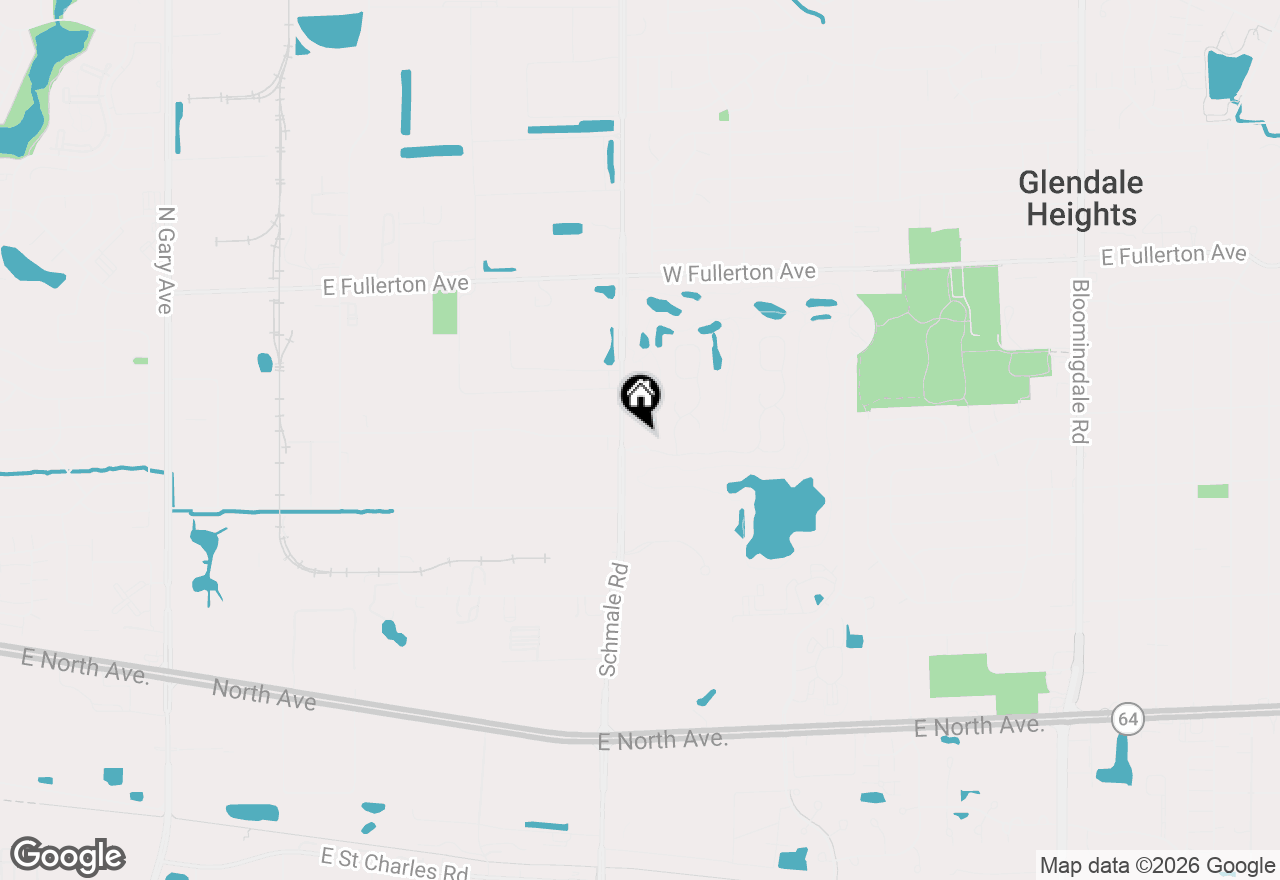 Map of 190 Golfview Drive, Glendale Heights, IL 60139