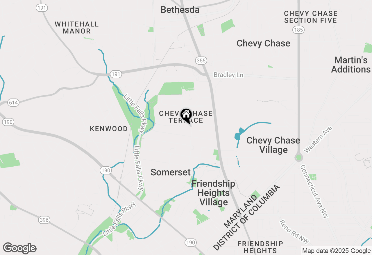 Map of 4707 Hunt Avenue, Chevy Chase, MD 20815