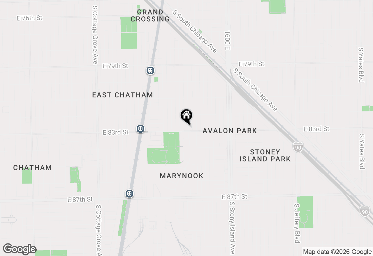Map of (Address confidential), Chicago, Illinois 60619