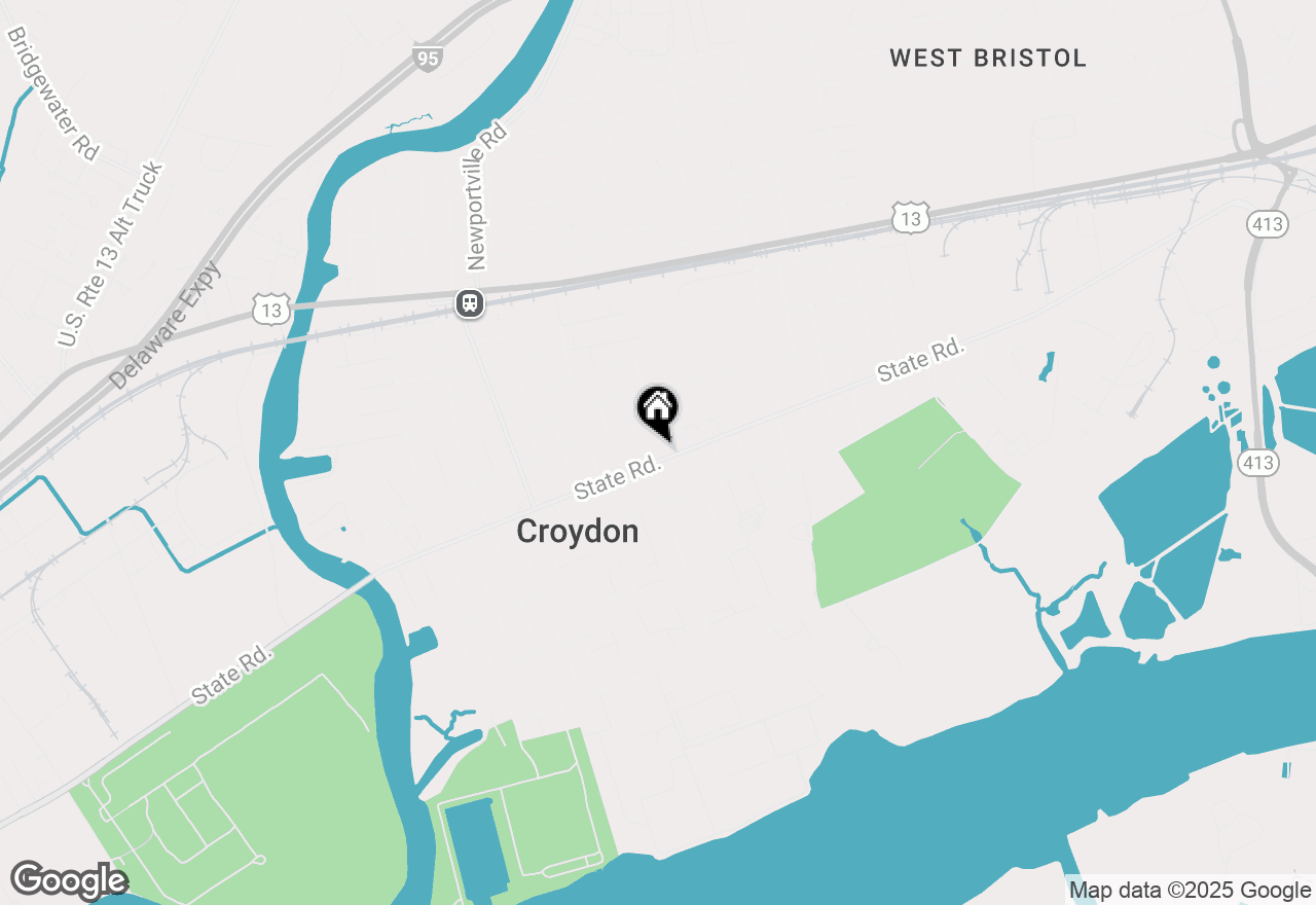 Map of 1311 State Road, Croydon, PA 19021