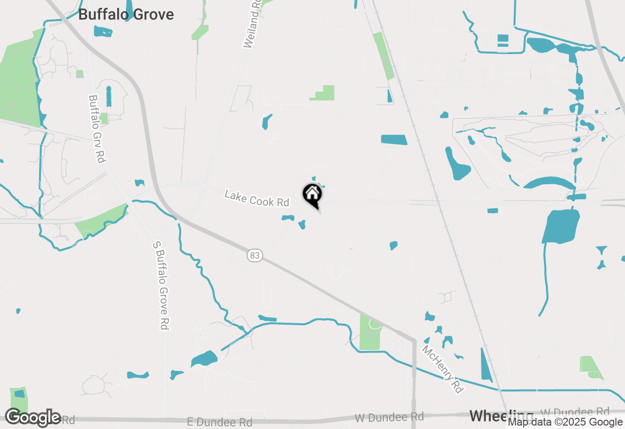 Map of 1162 Northbury Lane #B1, Wheeling, IL 60090