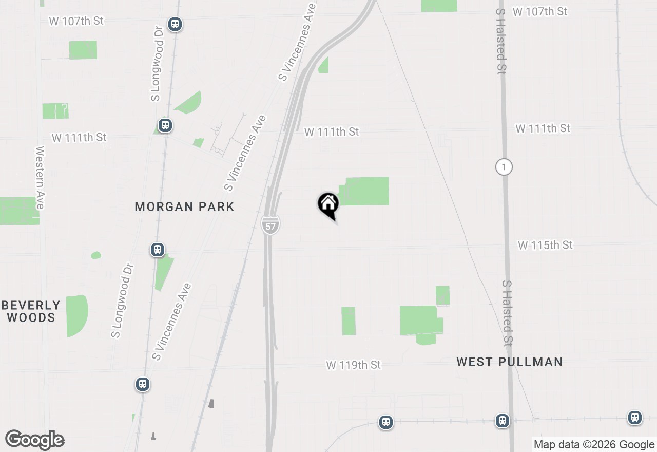 Map of 11410 S Loomis Street, Chicago, IL 60643