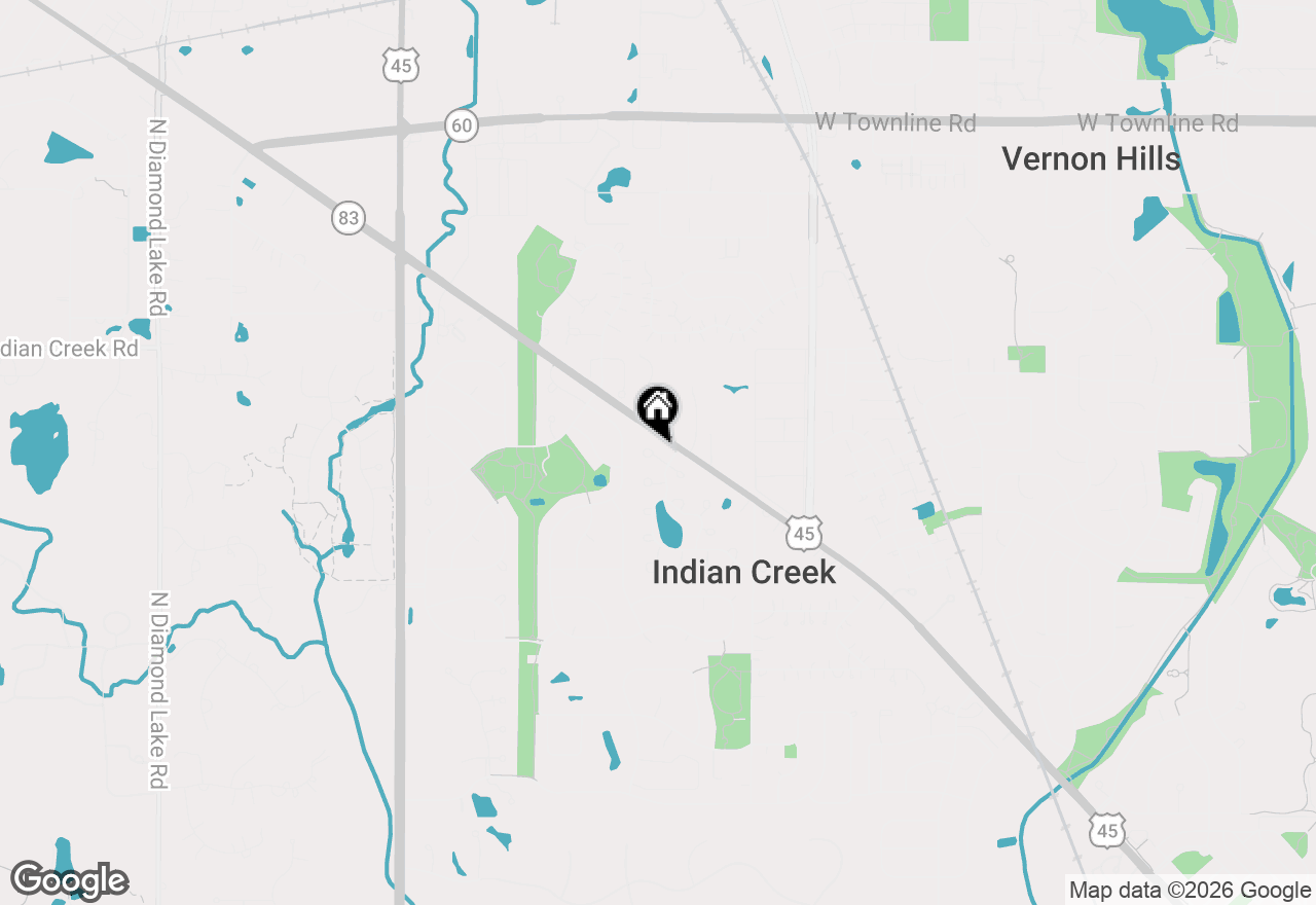 Map of 1412 Gregory Court, Indian Creek, IL 60061