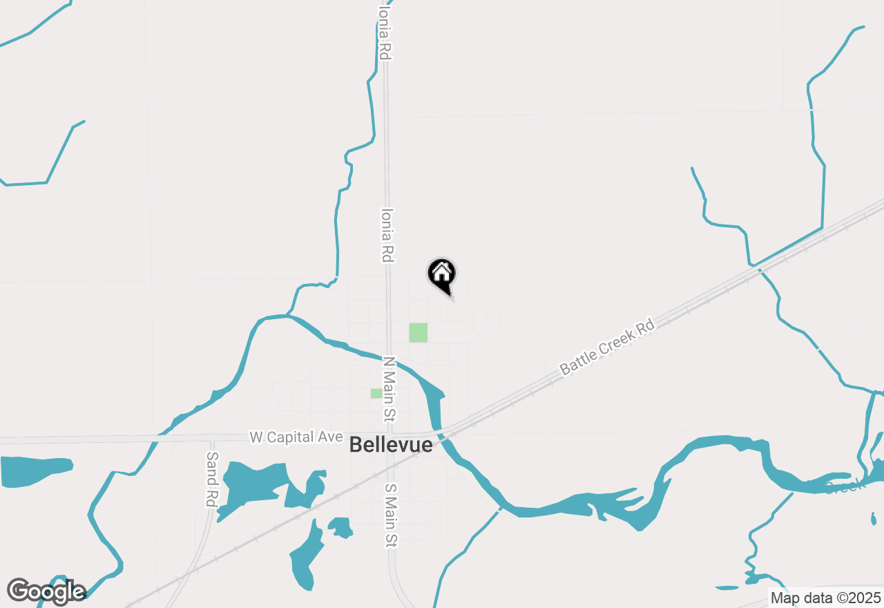 Map of 629 Madison Street, Bellevue, MI 49021