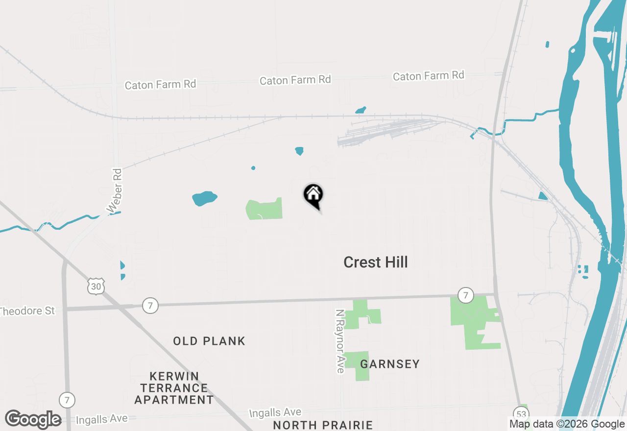 Map of 1823 Alma Drive, Crest Hill, IL 60403