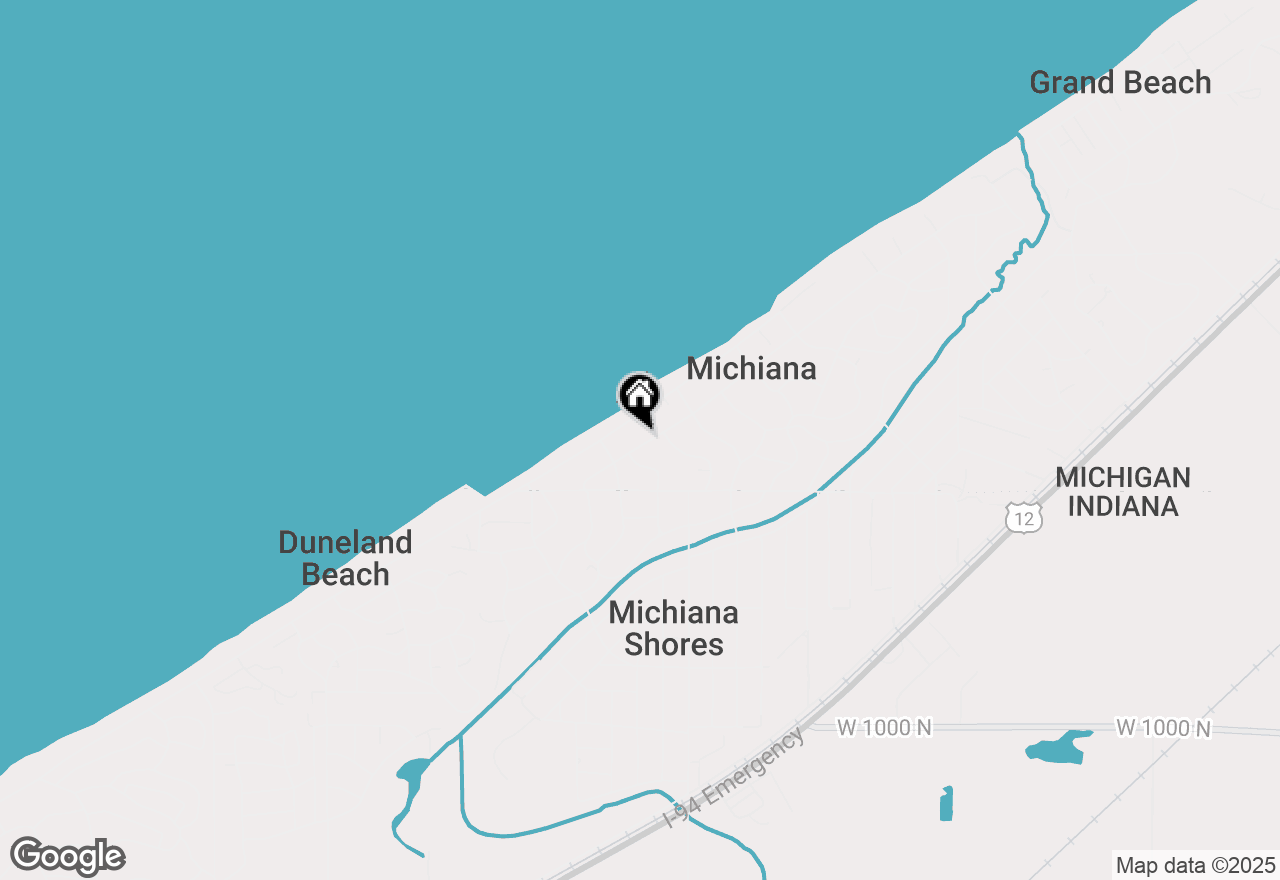 Map of 3838 Ponchartrain Drive, New Buffalo, MI 49117