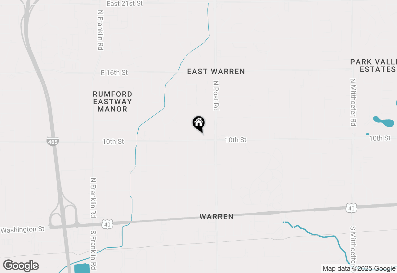 Map of 8888 E 10th Street, Indianapolis, IN 46219