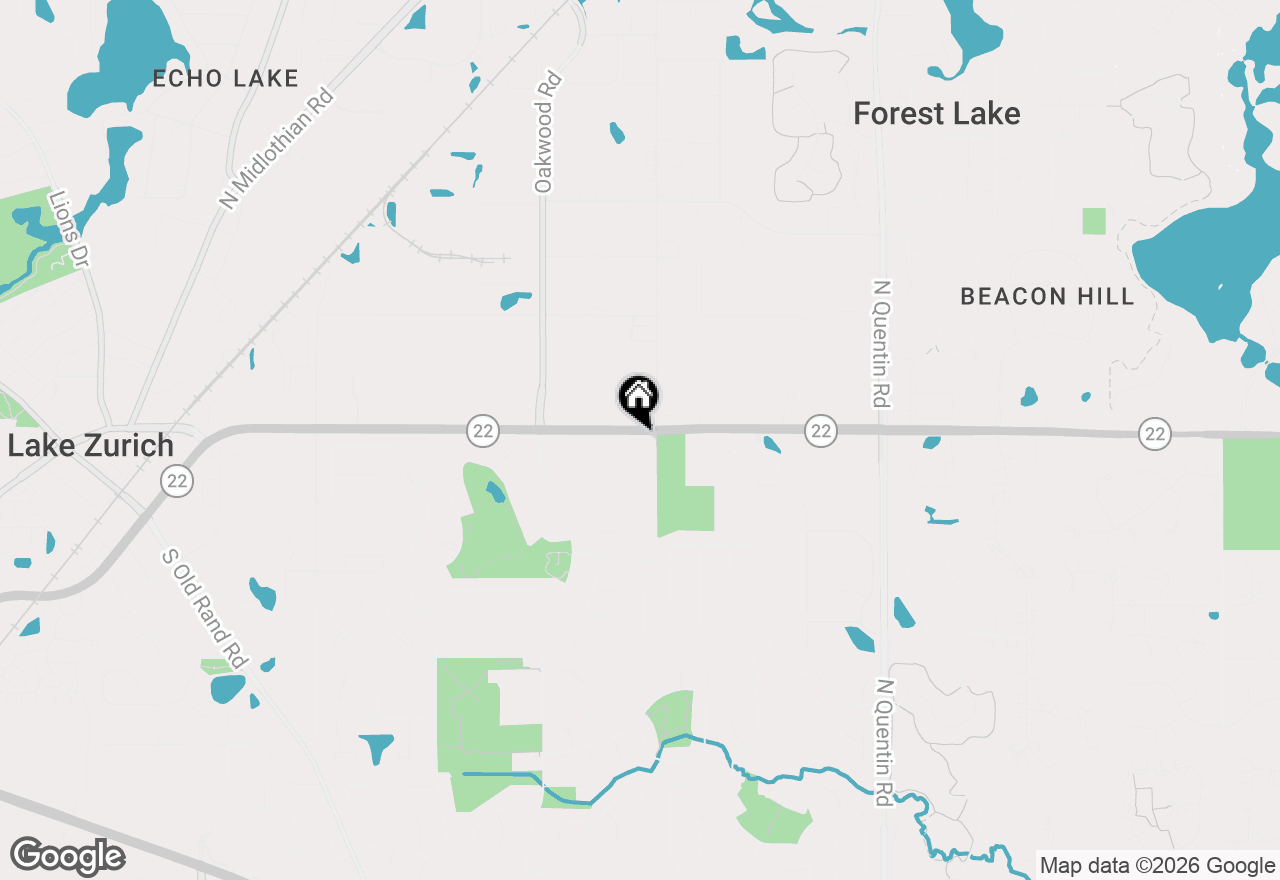 Map of 1120 Brush Hill Lane, Lake Zurich, IL 60047