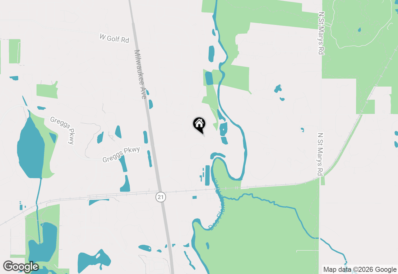 Map of 820 Braeman Court, Libertyville, IL 60048