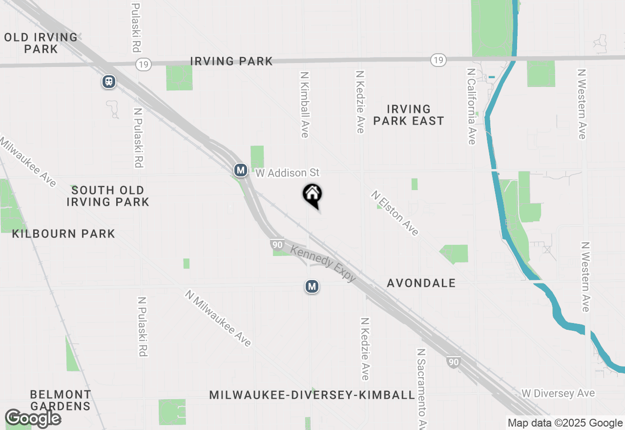Map of 3435 N Kimball Avenue, Chicago, IL 60618