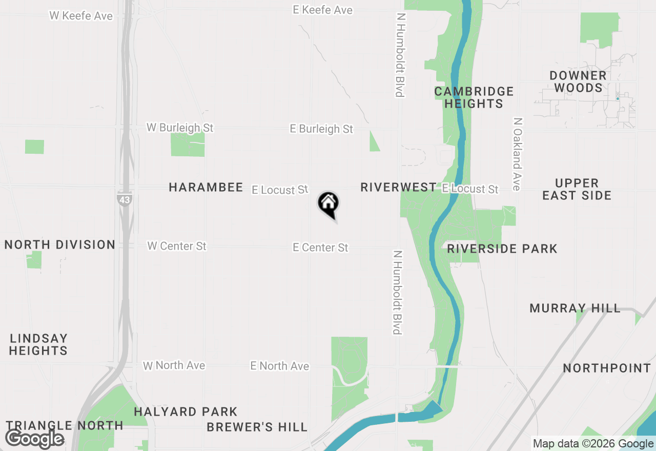 Map of 2760 N Booth St, Milwaukee, WI 53212