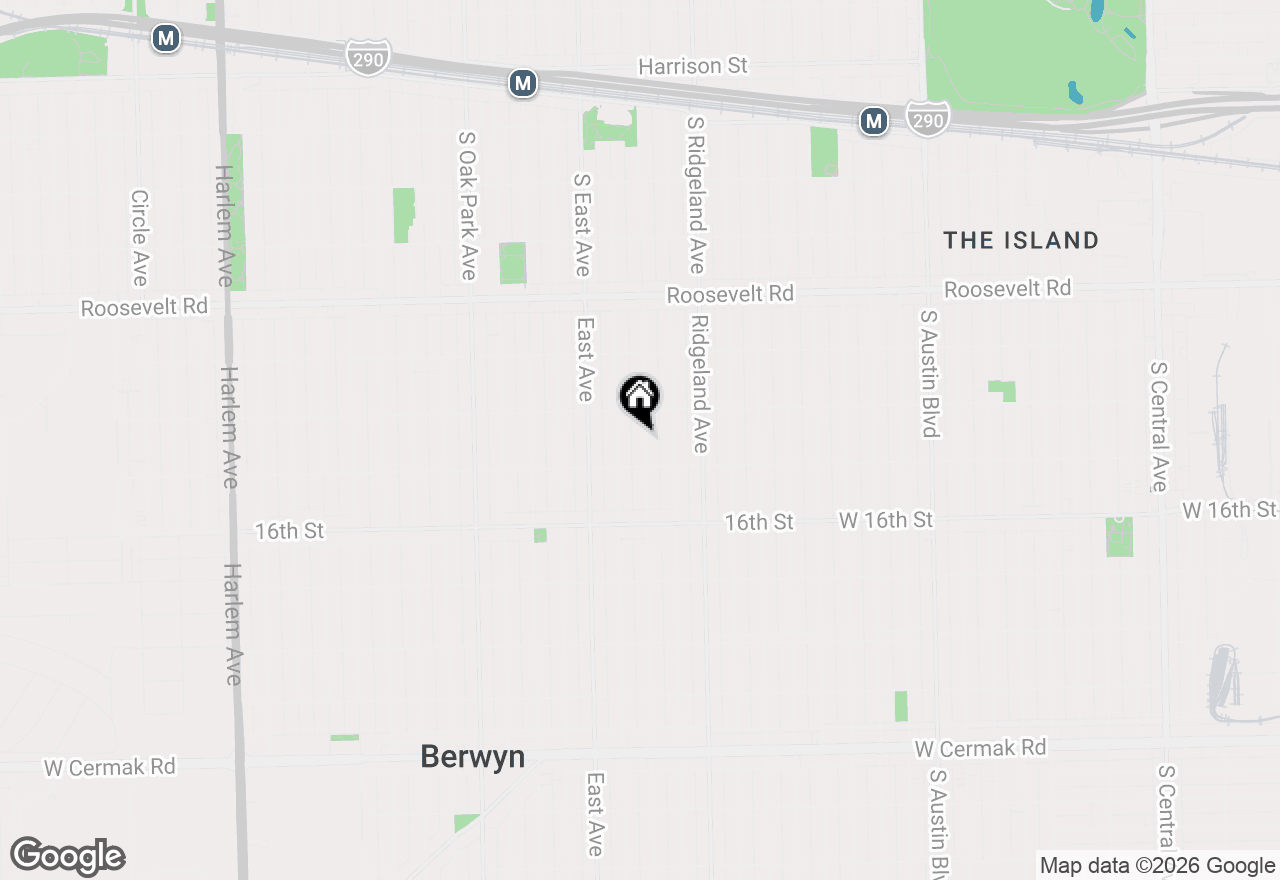 Map of 1426 Gunderson Avenue, Berwyn, IL 60402