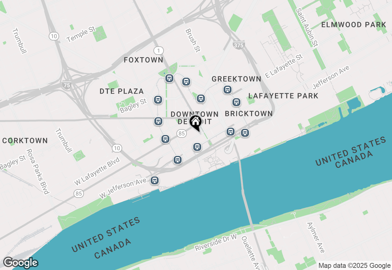 Map of 615 Griswold Street #GROUND FLOOR, Detroit, MI 48226