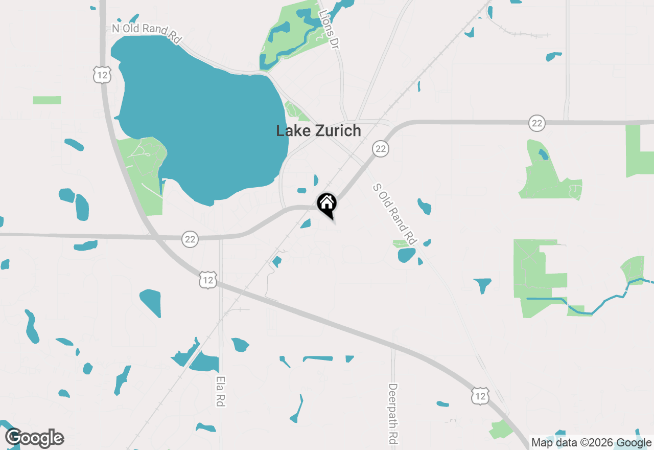 Map of 874 Savoy Court, Lake Zurich, IL 60047