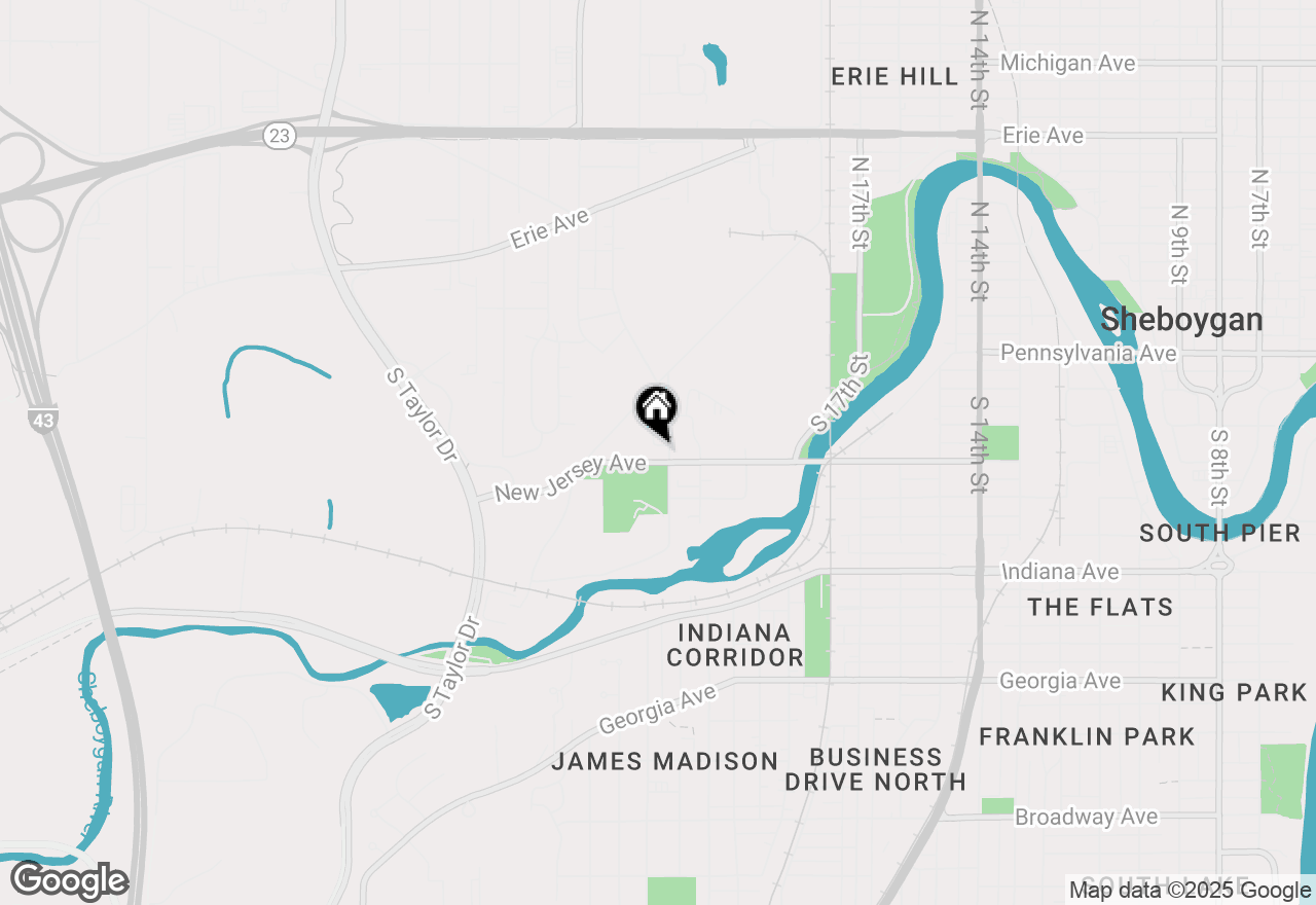 Map of 2212 New Jersey Ave, Sheboygan, WI 53081