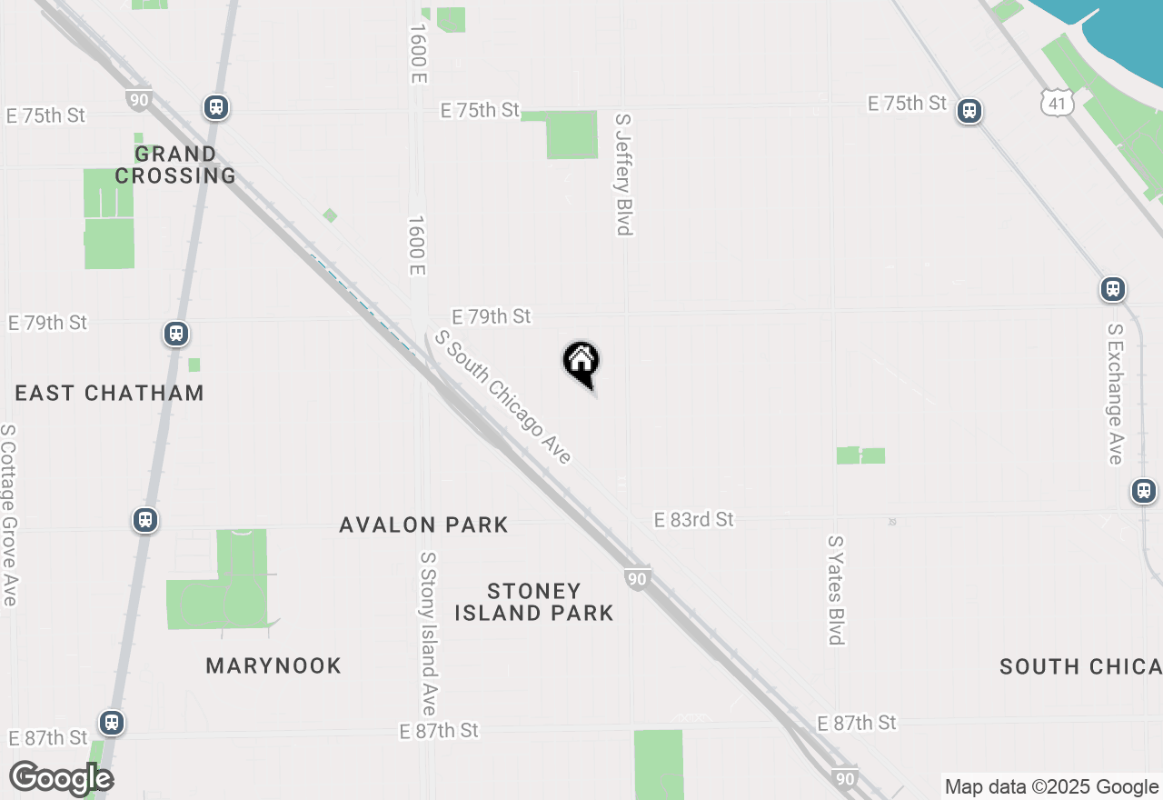 Map of 8039 S Bennett Avenue, Chicago, IL 60617